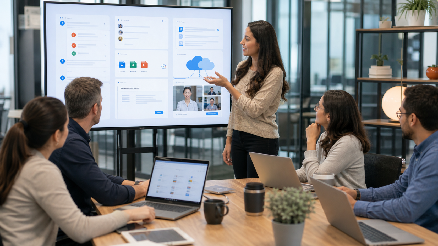 Team learning Microsoft 365 adoption and training in a modern workplace
